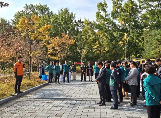 포항교육지원청 화재 대비 합동소방훈련 실시 사진
