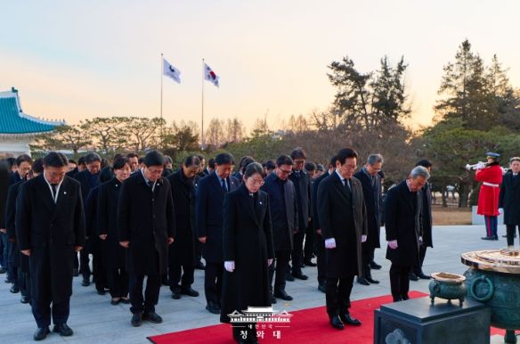 새해 현충원 참배(청와대)