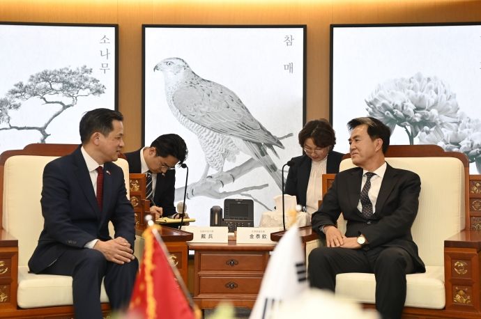 김태흠 지사, 다이빙 주한 중국대사 접견