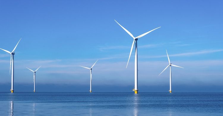 해상풍력 단지 조감도