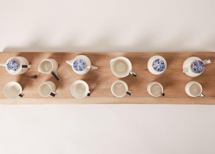 김영숙 작가 제53회 경기도 공예품대전 수상 작품(청화백자 각진 손잡이)