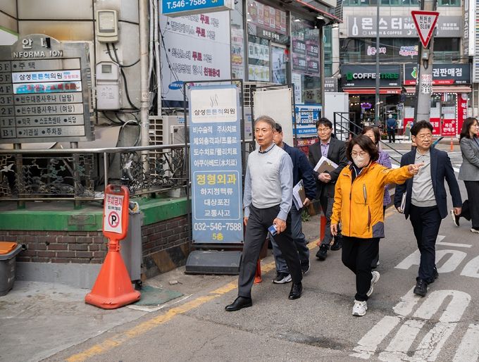 윤환 계양구청장, 상반기 동 방문 건의사항 현장 점검