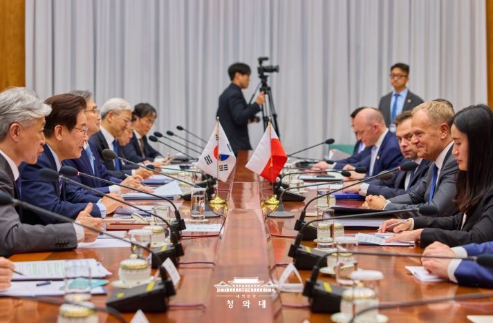 한·폴란드 정상회담 확대회담(청와대)